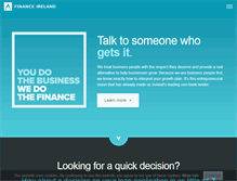 Tablet Screenshot of financeireland.ie